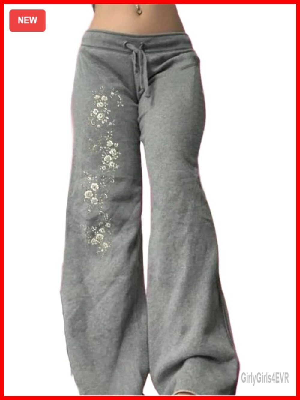 Wide Leg Flare Fold Over Leggings Y2k Bell Bottom Pants Streetwear